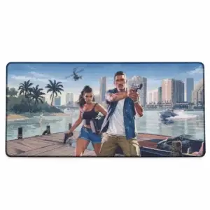 Hurray Gamer large gaming mouse pad 58x28 cm printed design on gaming desk